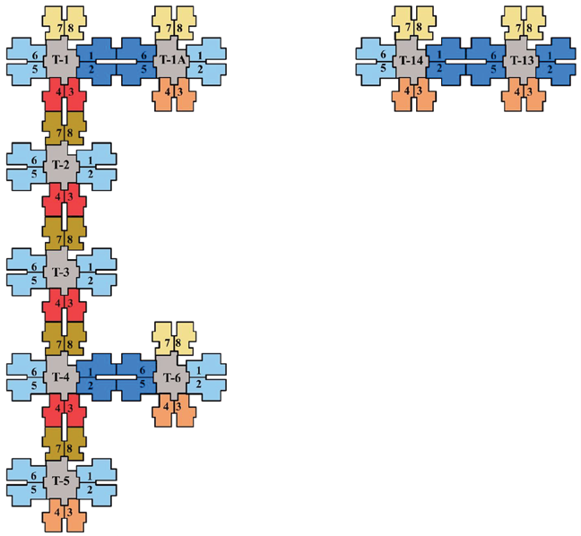 Tower unit numbering cluster plan